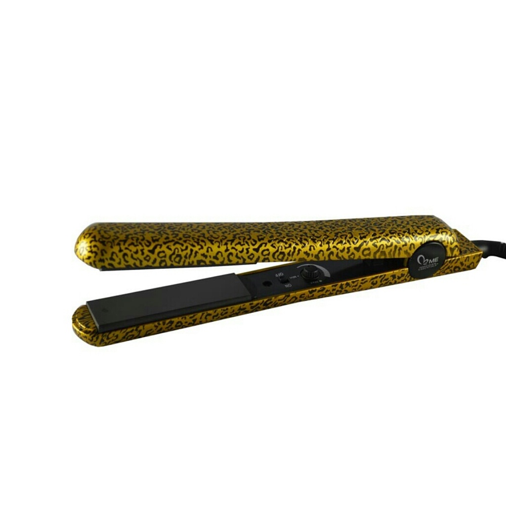 Makeover Essentials flat iron-gold leopard